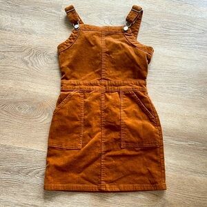 Art Class Target Brown Corduroy Overall Dress
